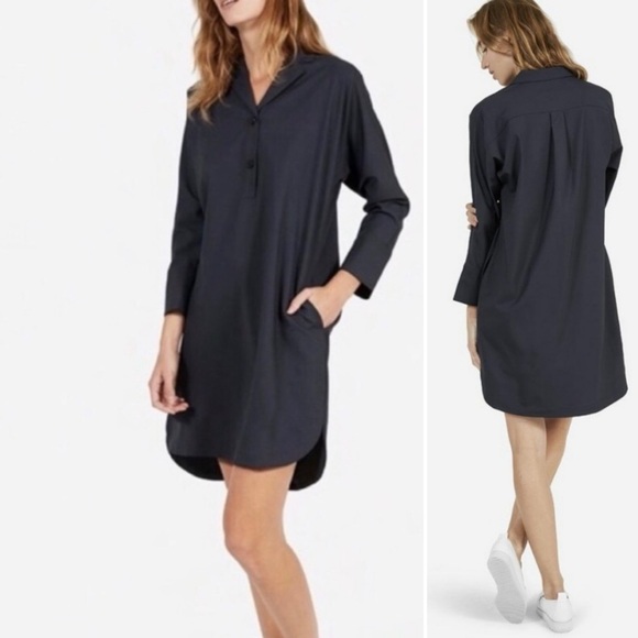 Everlane Dresses & Skirts - Everlane Artist Smock Wool Blend Tunic Shirtdress